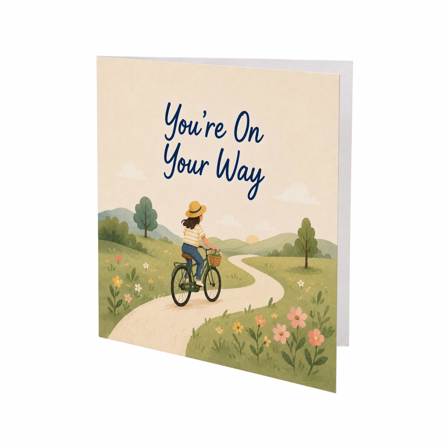 You're On Your Way Encouragement Card Progress, New Journey, Personal Growth