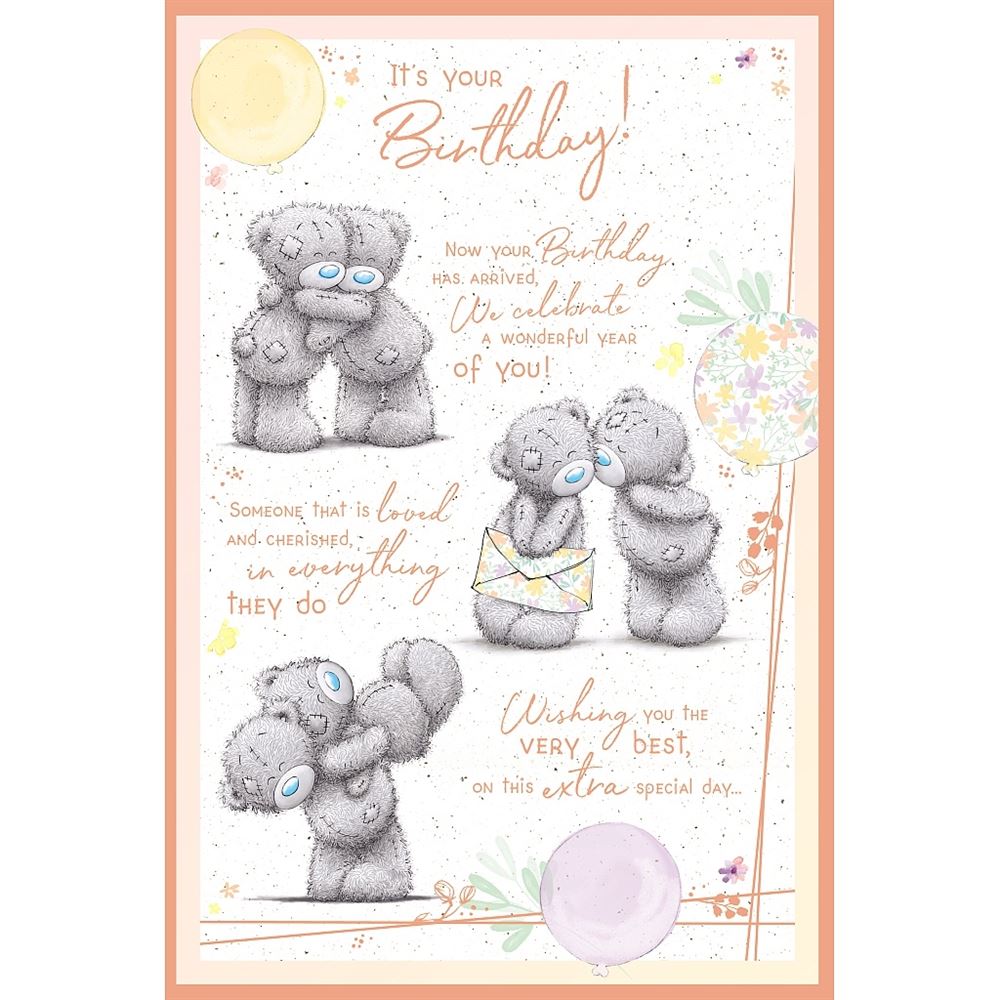 Bears Embracing 'Wonderful You' Birthday Card