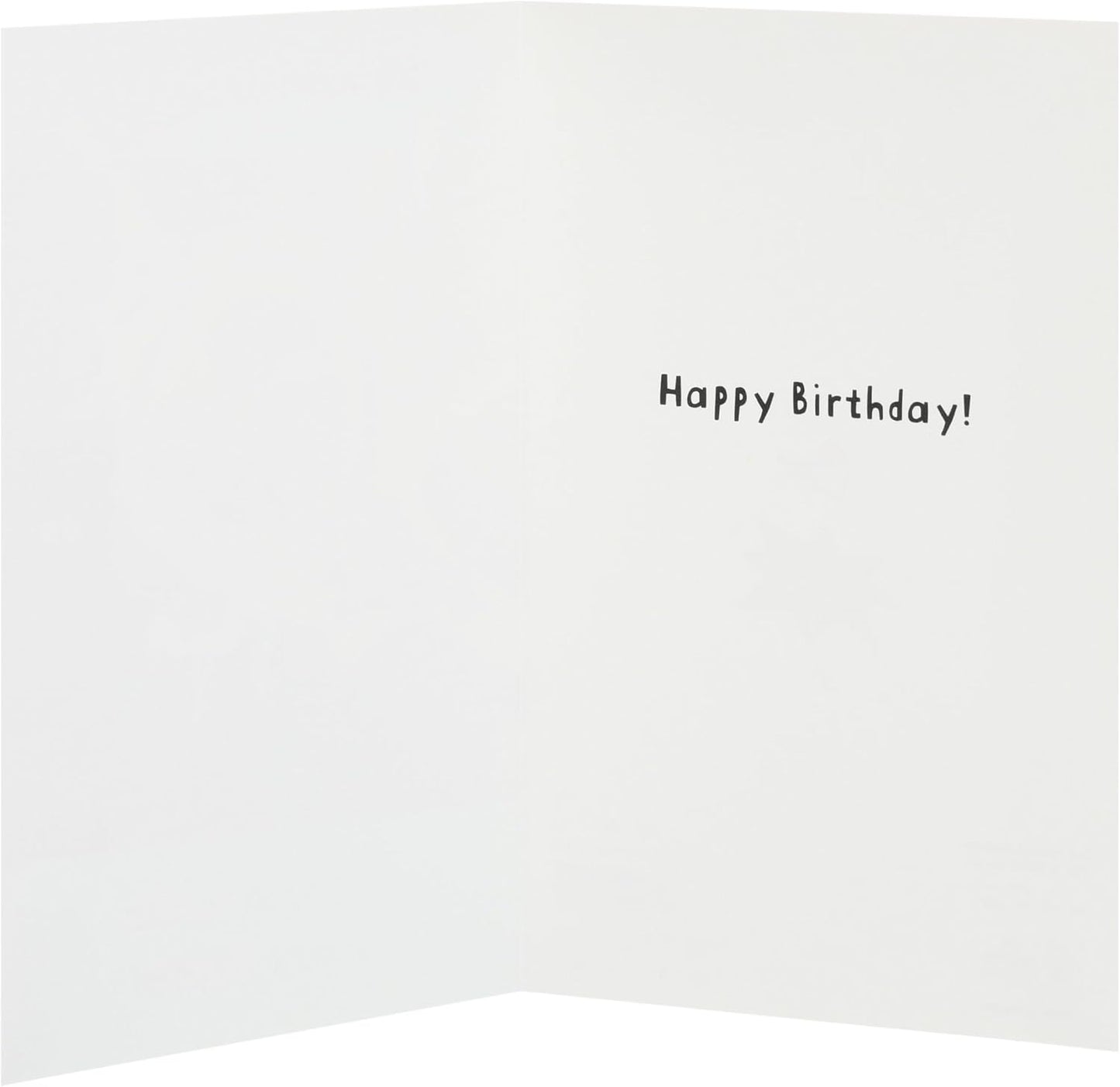 Funny Cake in Face Design Birthday Card