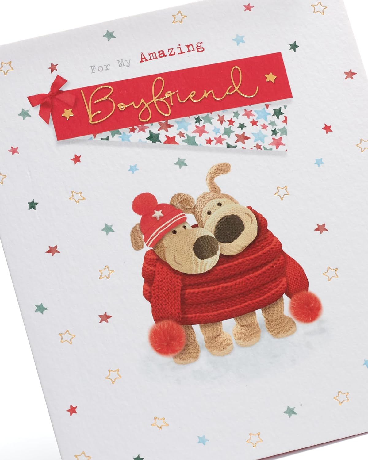 Boyfriend Christmas Card Boofle Cute Design 