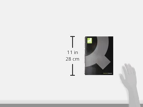 Pack of 3 A4 Black Hardback Wirebound Books