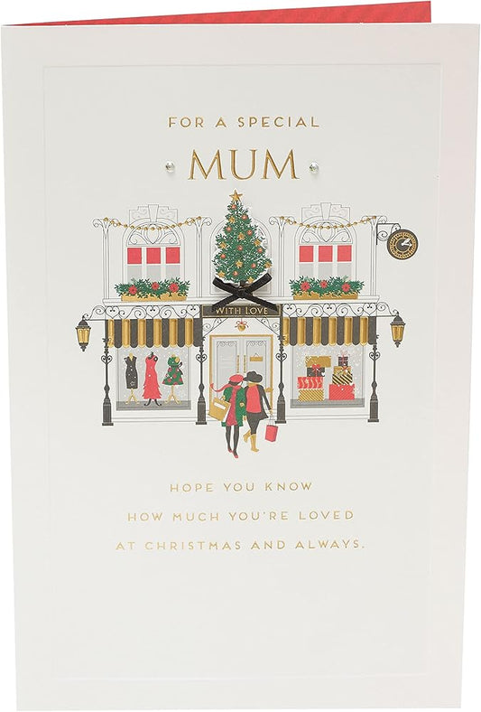 Stylish Contemporary Design Mum Christmas Card