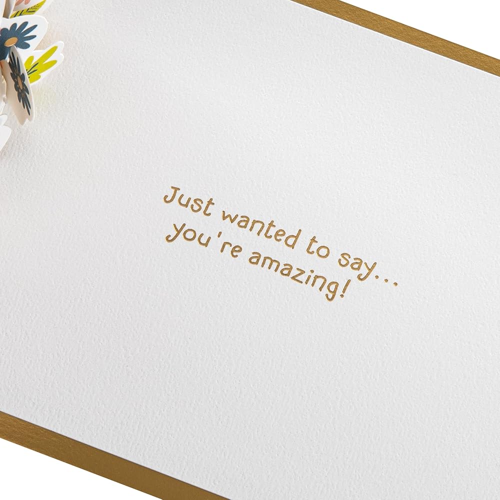 Forever Friends Heart & Flowers Design 3D & Pop Up Card Birthday Anniversary Mother's Day