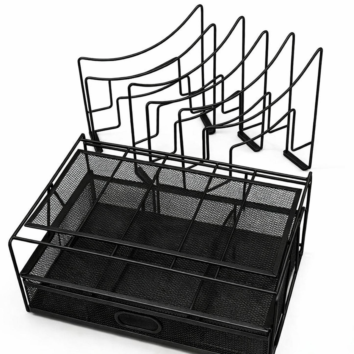 Black Desk Storage Rack Drawer-style File Document Organizer