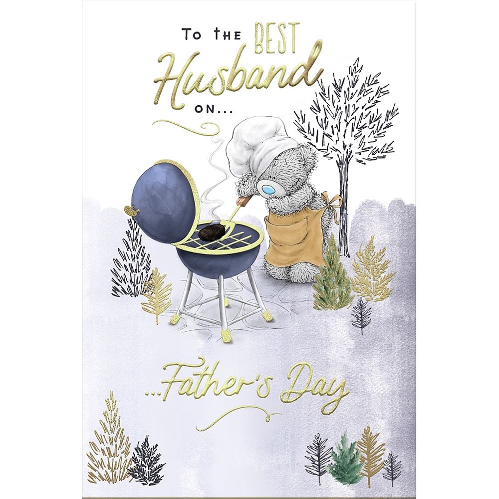Bear With BBQ 'Best Husband' Father's Day Card