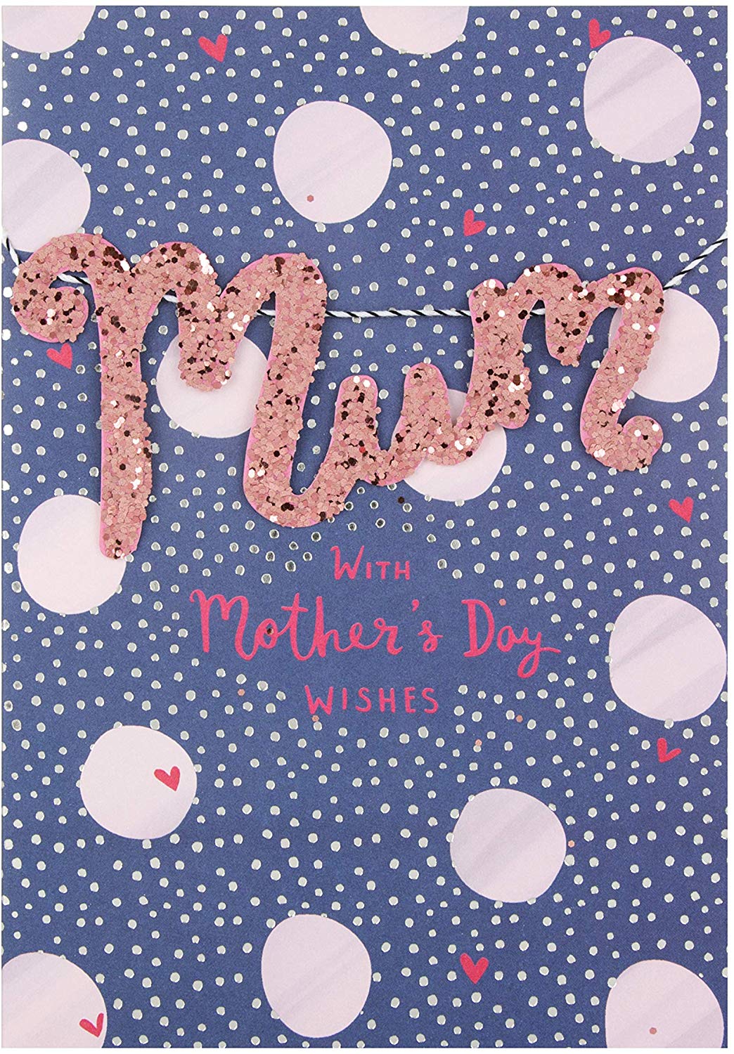 For Mum 'Sequin Banner' Mother's Day Card 