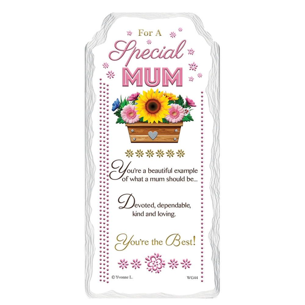 A Special Mum Sentimental Handcrafted Ceramic Plaque