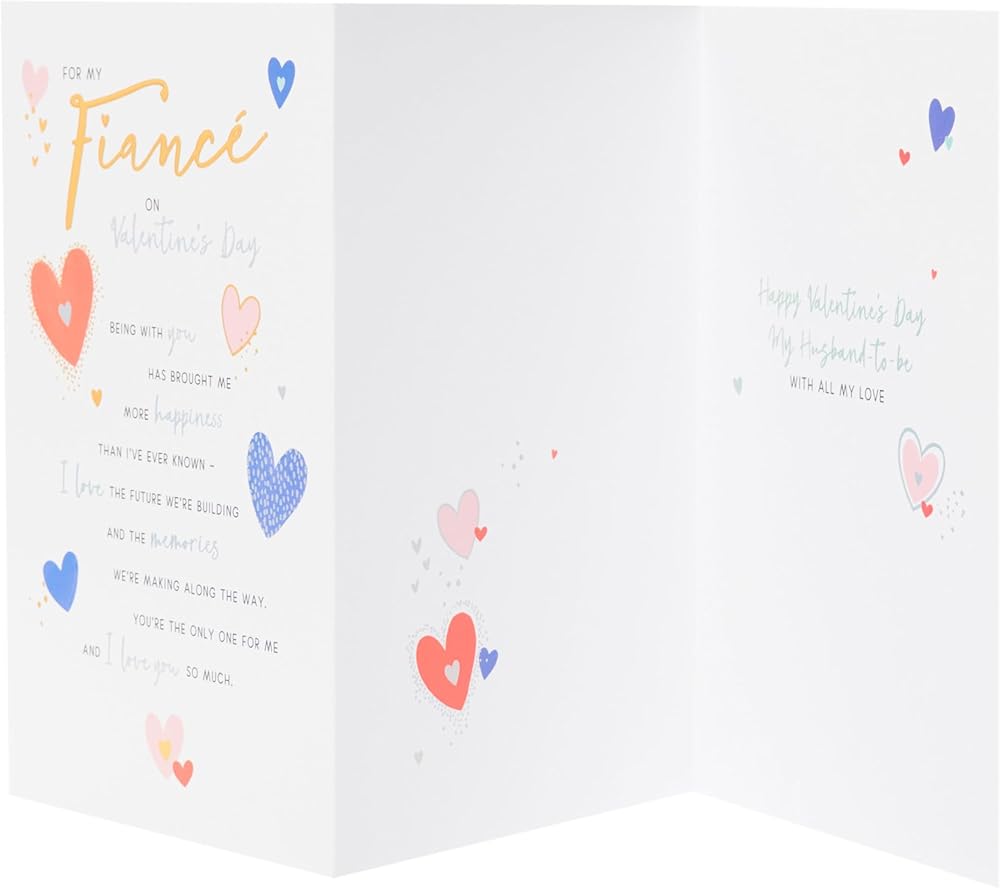 Loving Design Fiancé Valentine's Day Card 