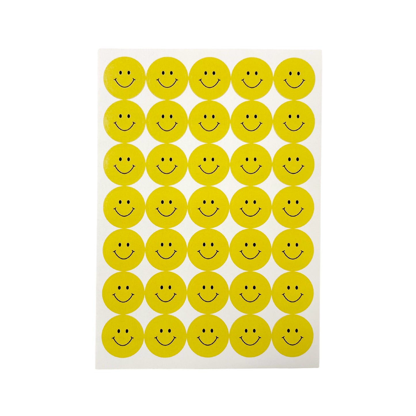 Pack of 5040 Yellow Smile Faces 24mm Self-Adhesive Labels