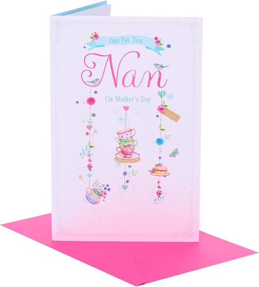 Cake & Tea Design Nan Mother's Day Card