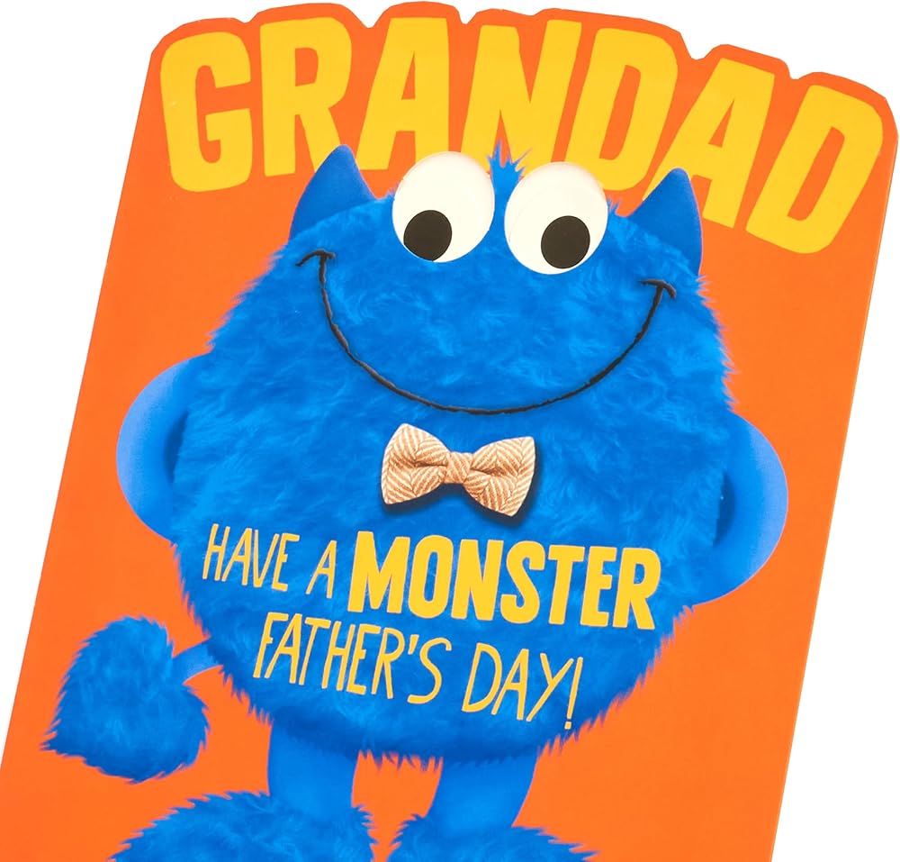 My Monster Design for Grandad Father's Day Card
