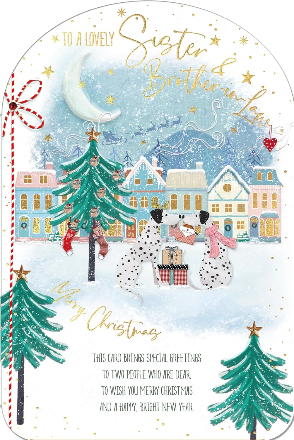 Dogs With An Envelope Sister And Brother In Law Christmas Card