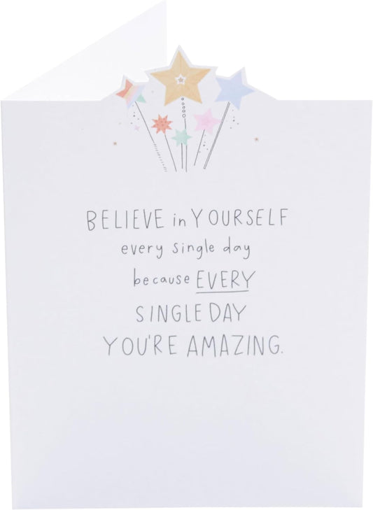 Believe in Yourself Card Supportive Design Blank Card