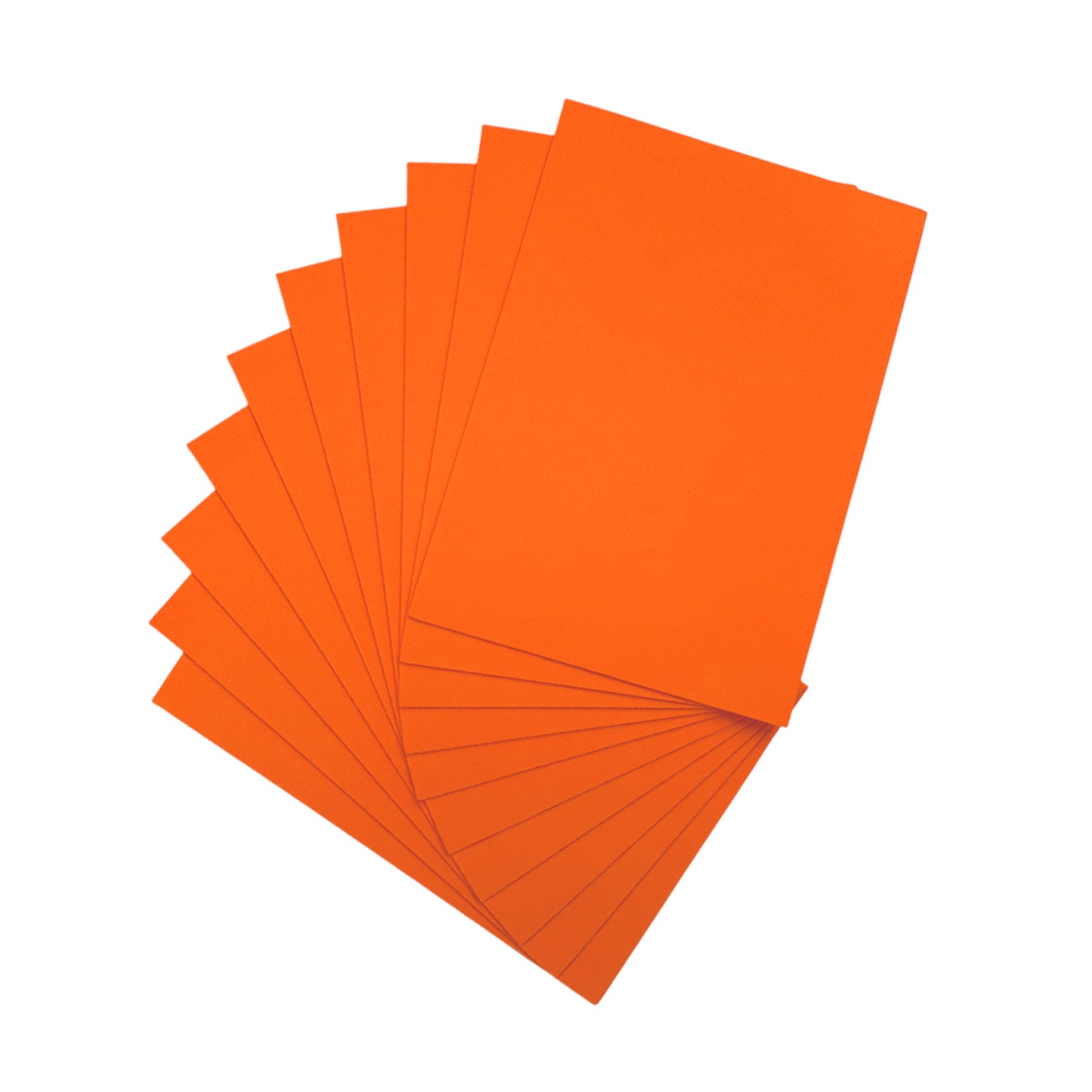 Pack of 100 A5 Orange Coloured EVA Foam Sheets