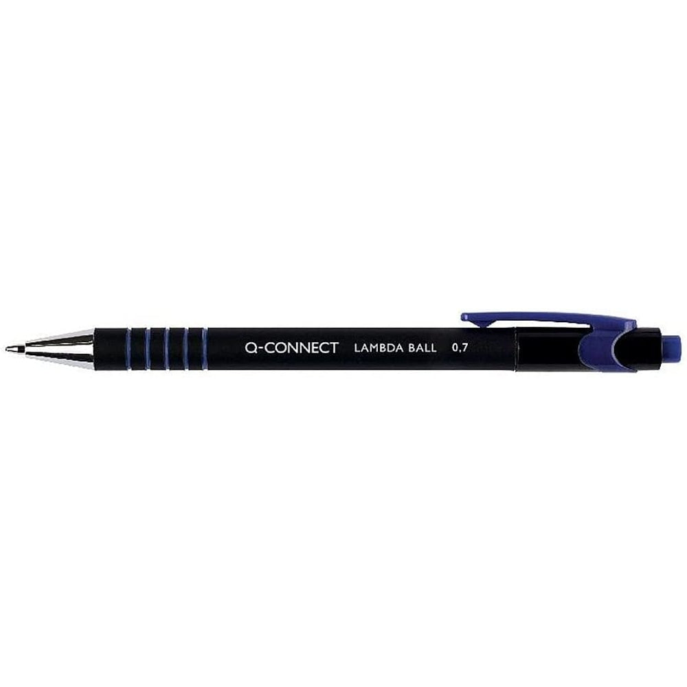 Pack of 12 Lamda Medium Blue Ballpoint Pens