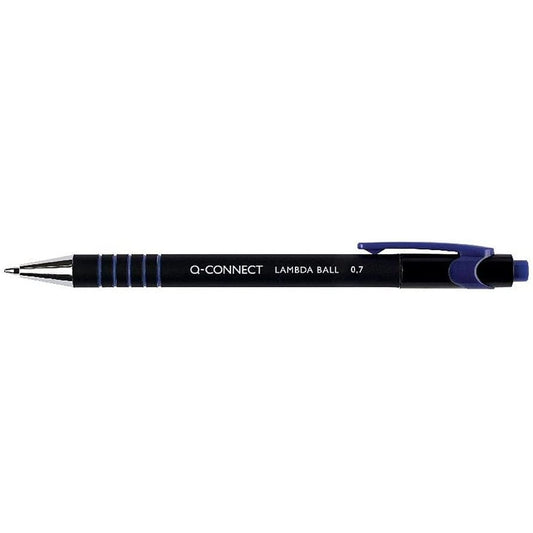 Pack of 12 Lamda Medium Blue Ballpoint Pens