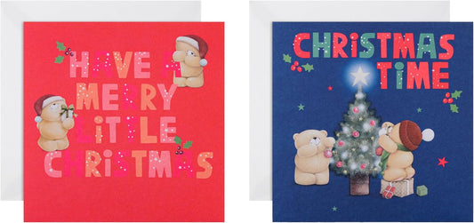 Forever Friends Pack of 16, 2 Designs Multipack Charity Christmas Cards