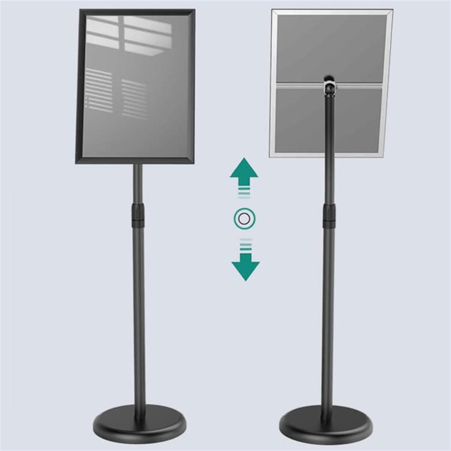 A4 Mobile Aluminum Alloy Poster Stand – Adjustable Height Display