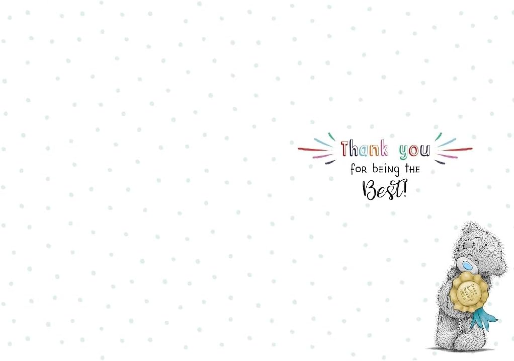 Bear And Rosette Thanks You Nursery Teacher Card