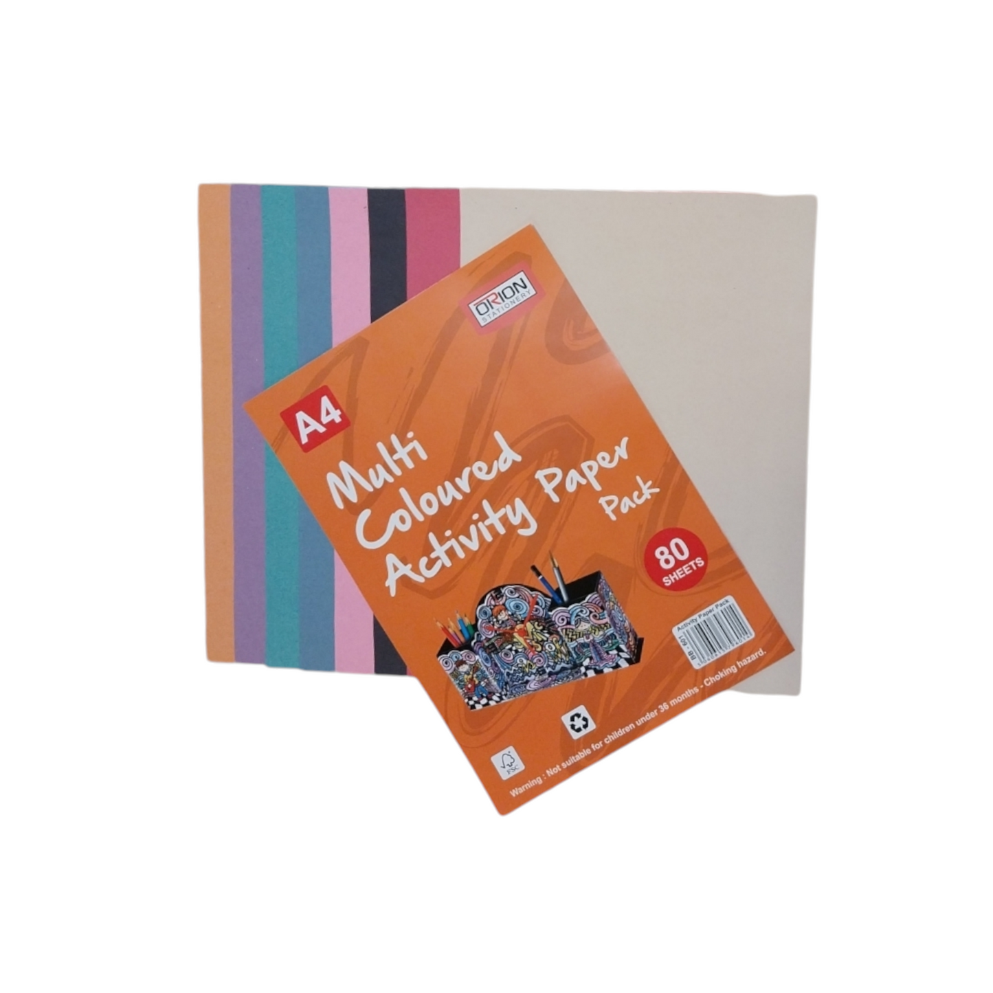 Pack of 1600 A4 Assorted Coloured Activity Paper Sheets