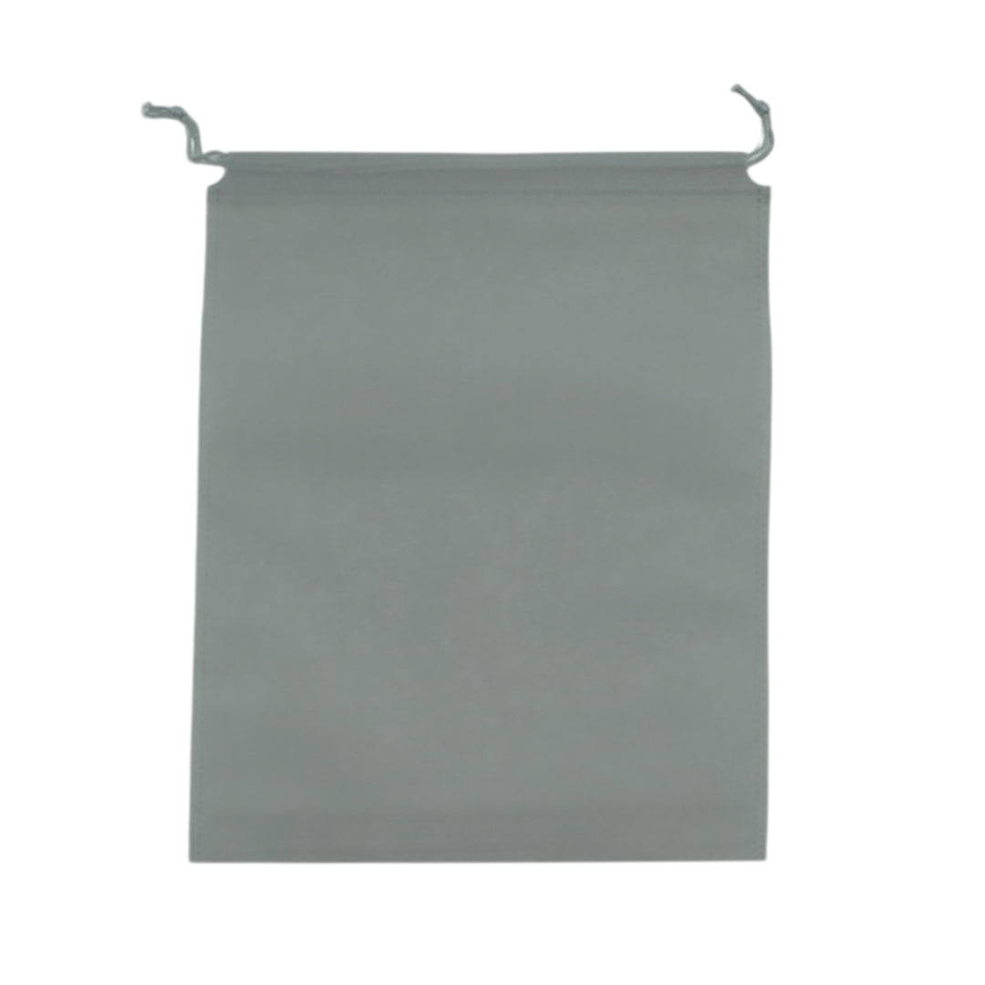 Pack of 50 Grey Coloured 32x22cm Non-Woven Drawstring Bags