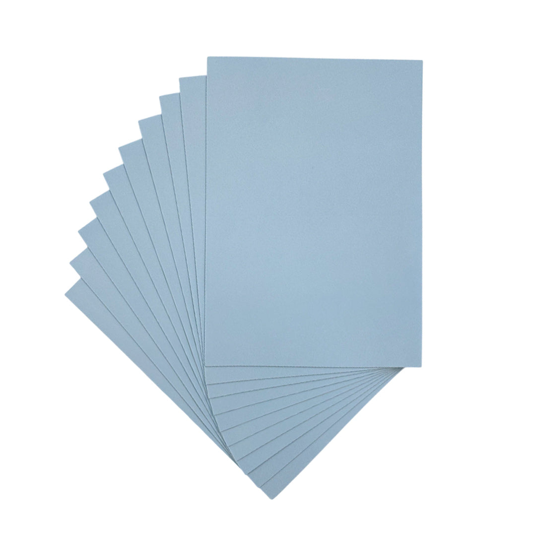 Pack of 10 A4 Light Blue Coloured Eva Foam Sheets
