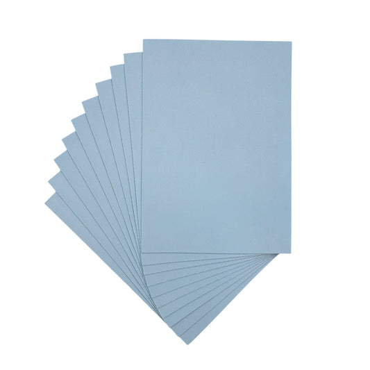 Pack of 10 A4 Light Blue Coloured Eva Foam Sheets