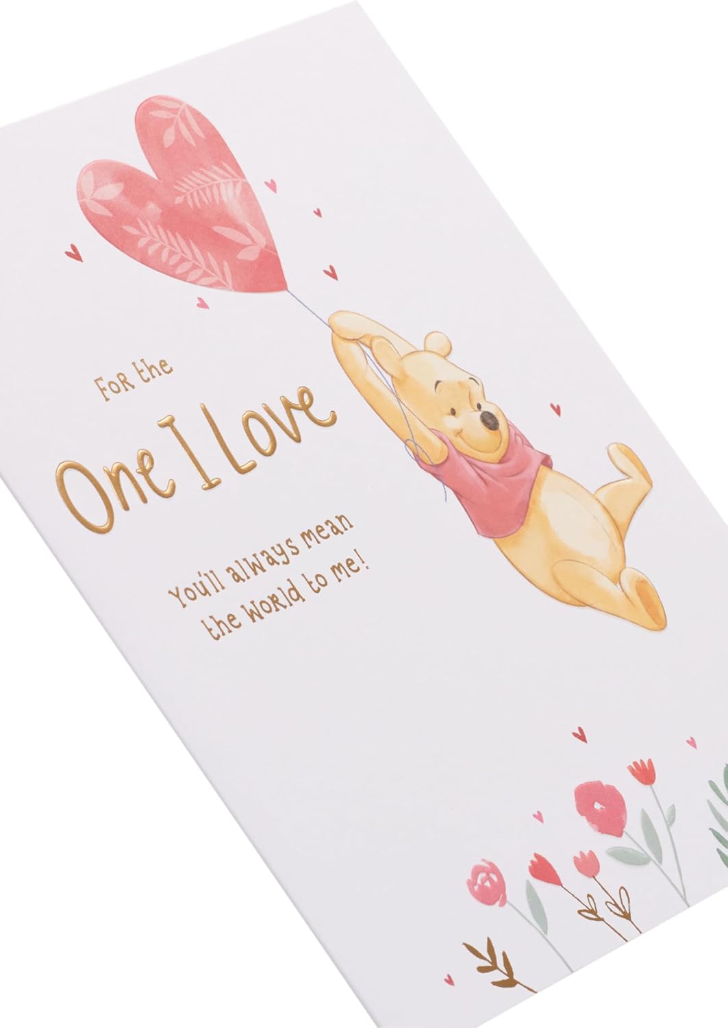 Balloon Design Disney Winnie The Pooh For The One I Love Valentine's Day Card