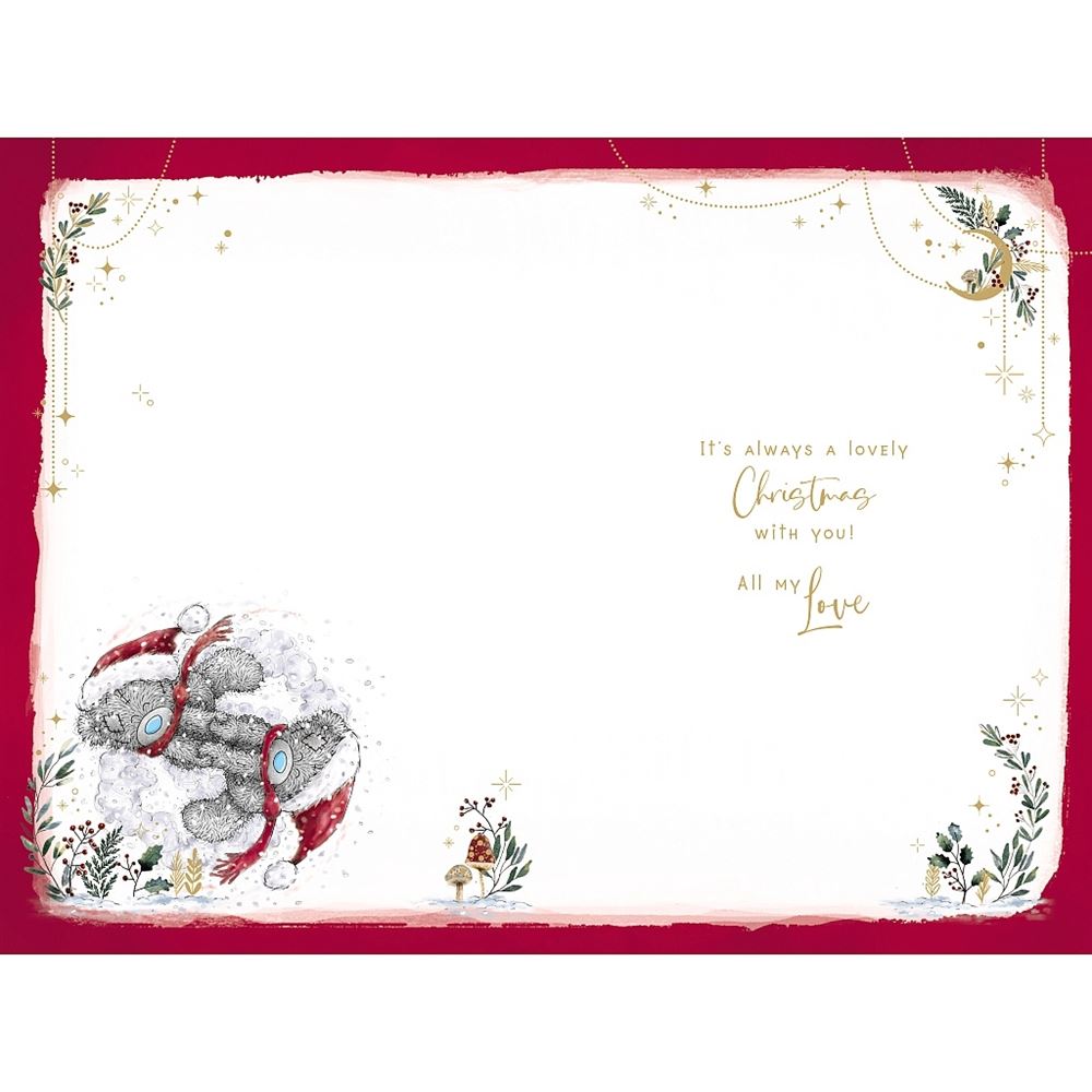 Bears Hugging Wife Christmas Card