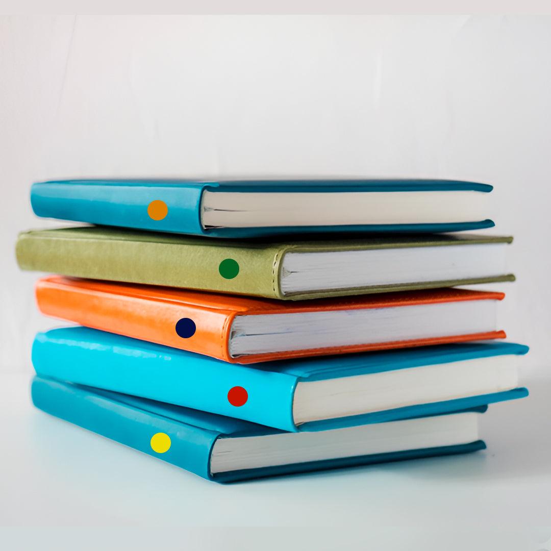 Pack of 630 Assorted 5 Colours 13mm Round Sticky Dots