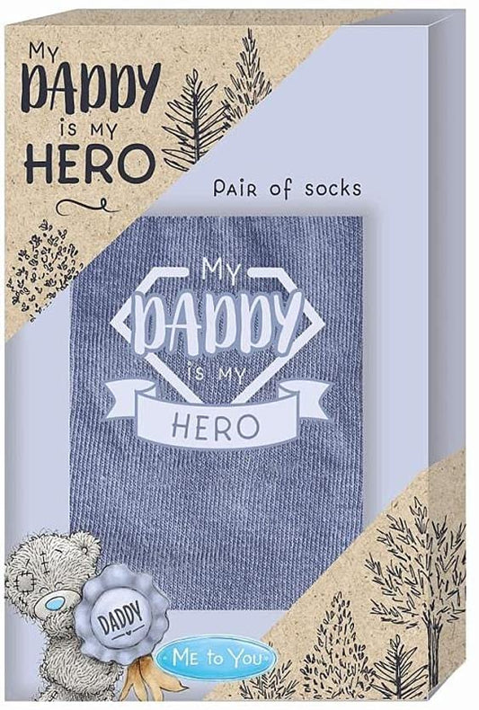 Me To You Bear Daddy My Hero Socks Christmas, Birthday, Father's Day Act Gift Present 