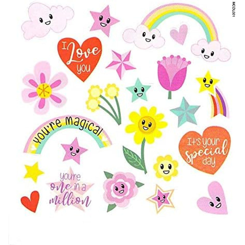 Unicorns Design Love You Mummy Mother's Day Card with Colouring Activity and Stickers