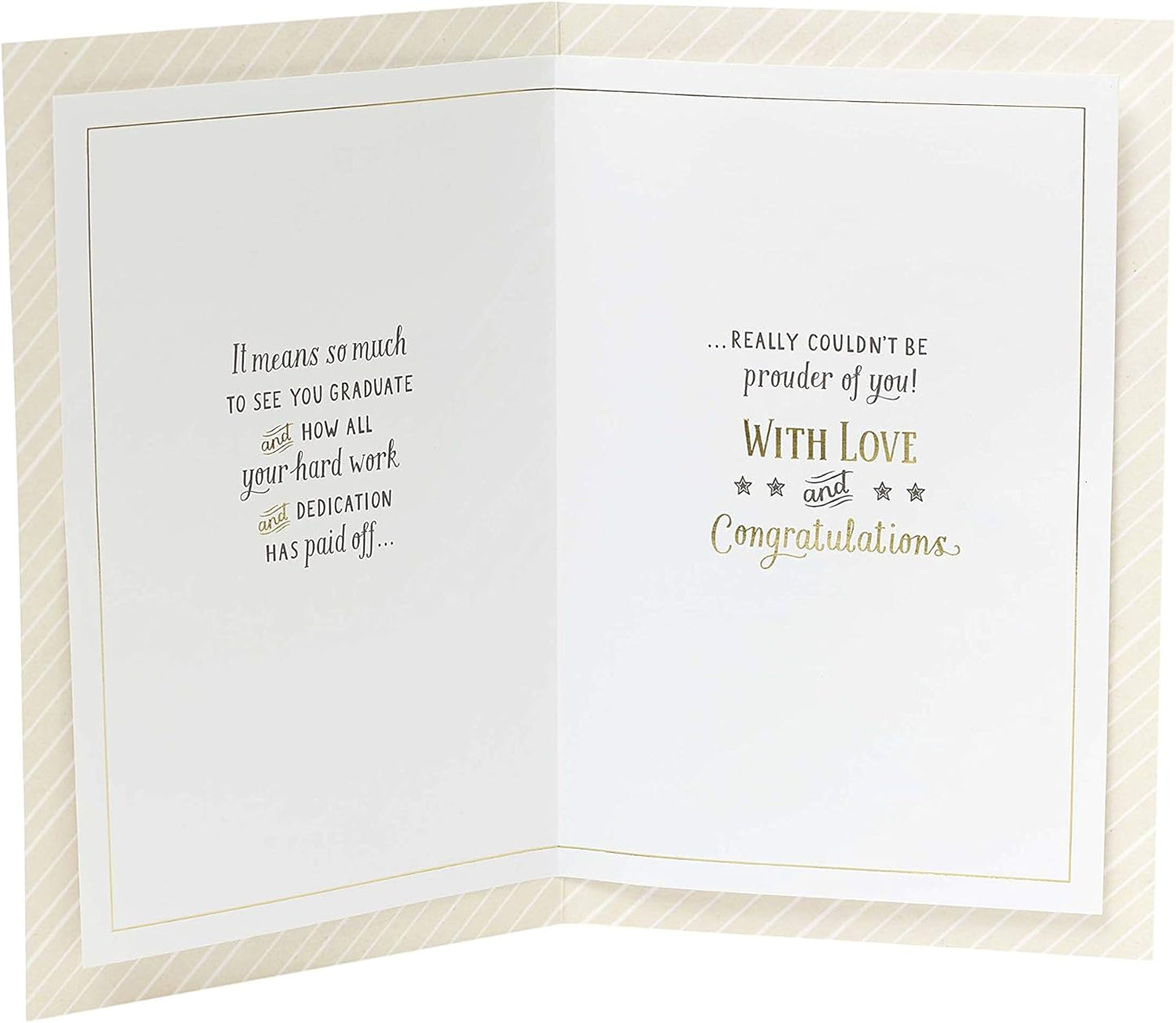 Stylish Typography Son Graduation Congratulations Card