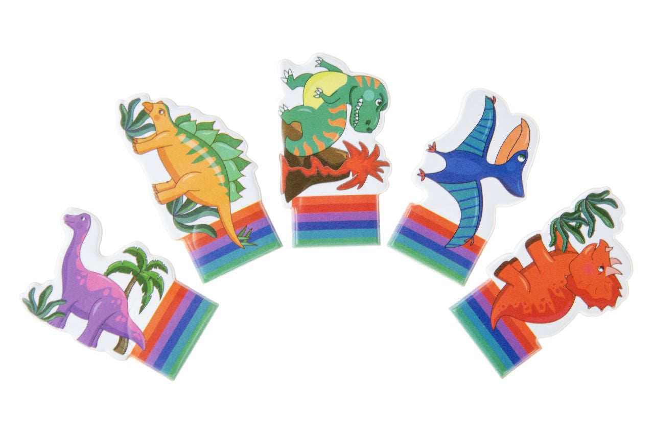 Pack of 72 Dinosaur Finger Puppet Toys