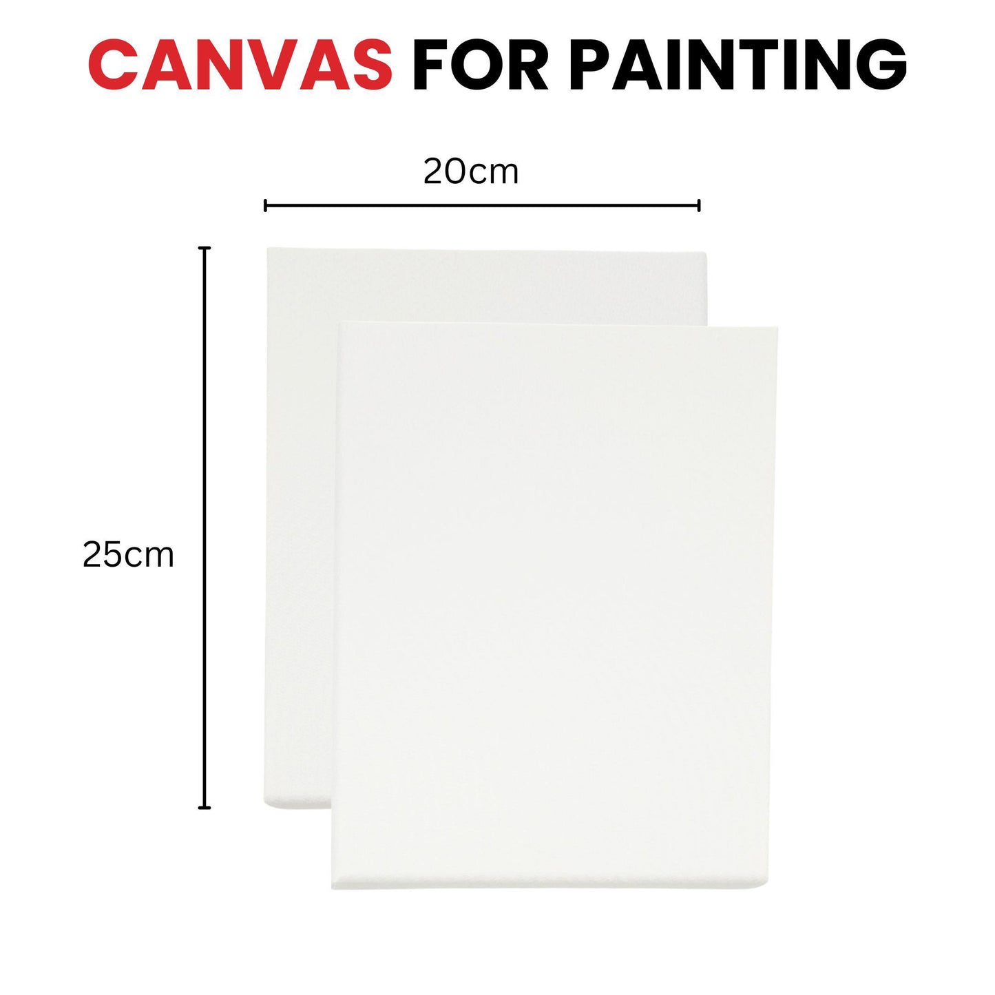 20x25cm Stretched Mini Canvas 280gsm