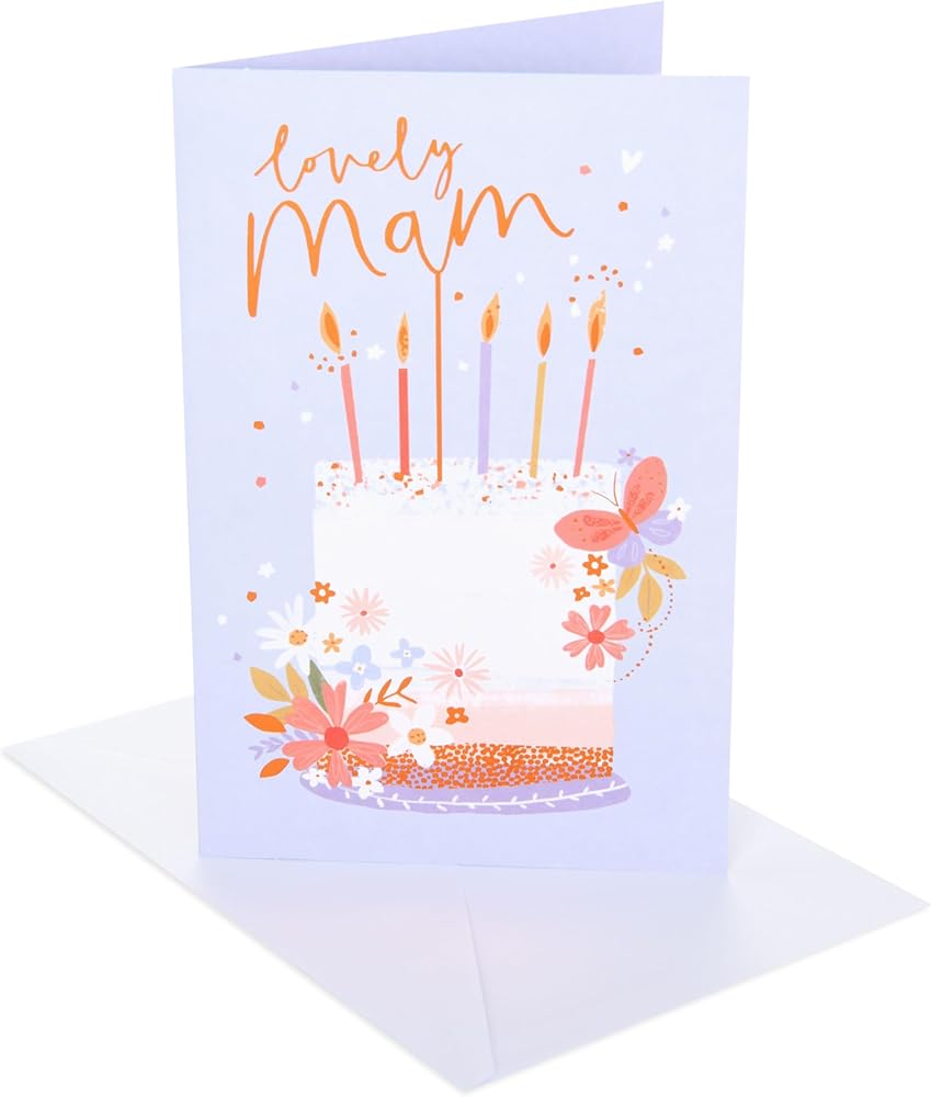 Cake Design Mam Birthday Card