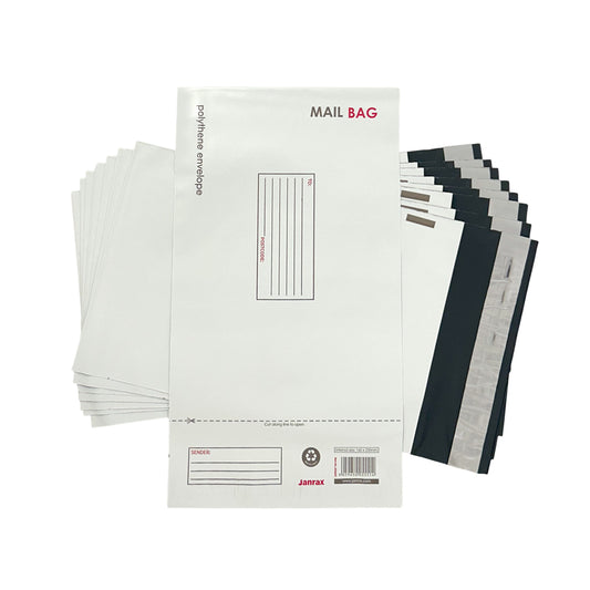Pack of 50 Small Polythene Mailing Bags 16x23cm – Secure Peel & Seal Envelopes