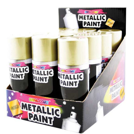 Metallic Gold Lacquer Spray Paint 110ml