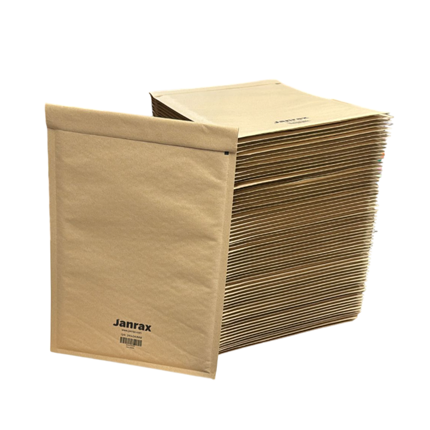 Pack of 100 Bubble Lined Size 4/G Padded Brown Postal Envelopes by Janrax
