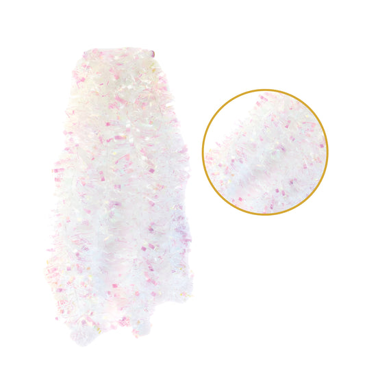 Pack of 6 2m Christmas Chunky Tinsel - Iridescent