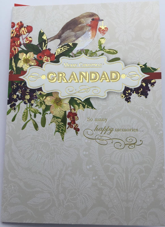 Grandad at Christmas, Christmas Greetings Card 
