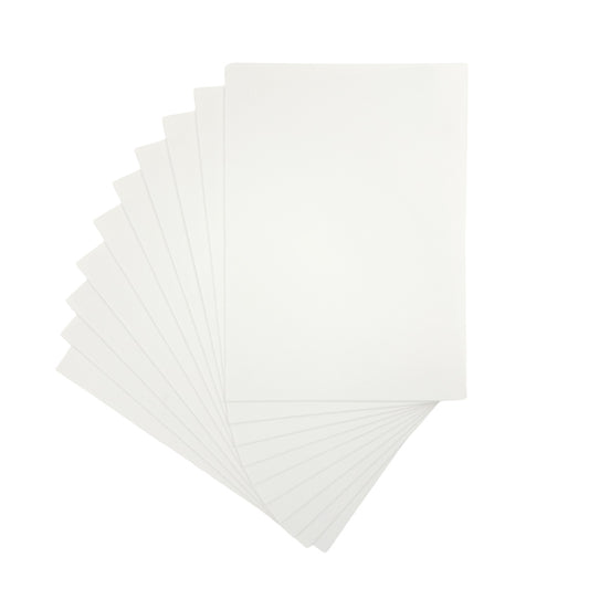 Pack of 50 A4 White Coloured EVA Foam Sheets