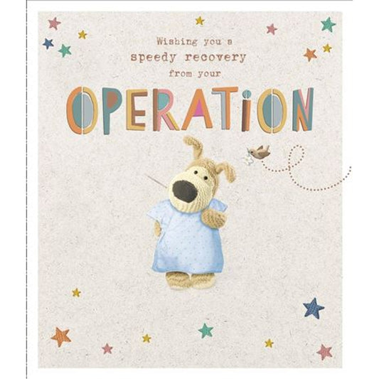 Get Well Soon After Your Operation Boofle Card