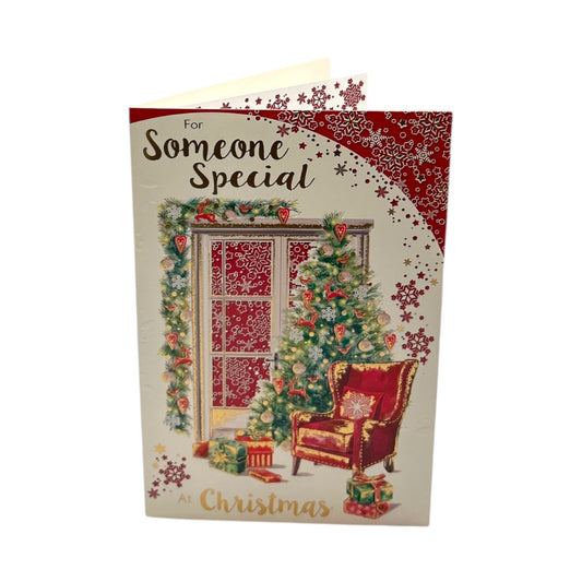 Cosy Fireside Scene For Someone Special Christmas Card