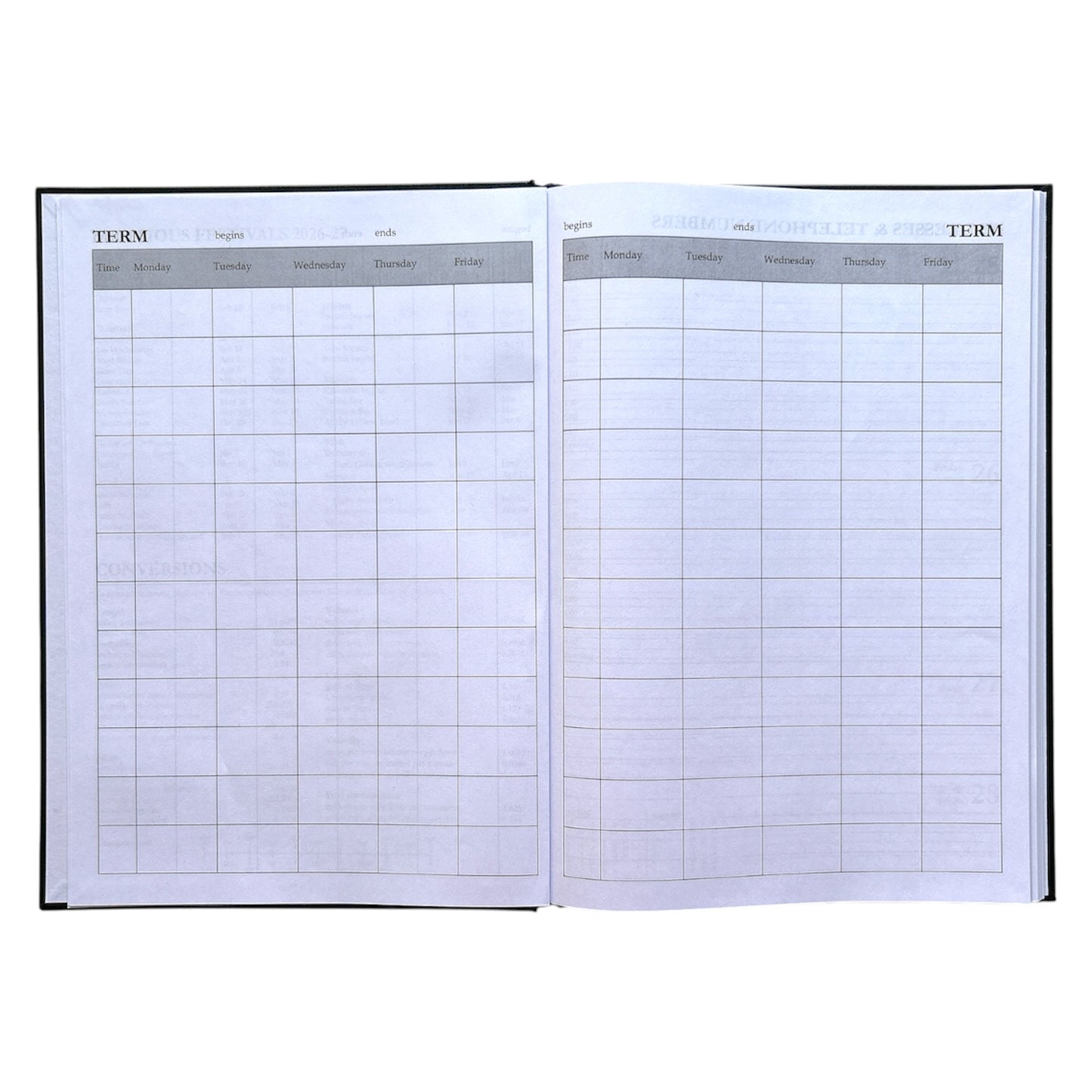 Janrax 2026-2027 A4 Week To View Burgundy Academic Diary KF3A4ABG26