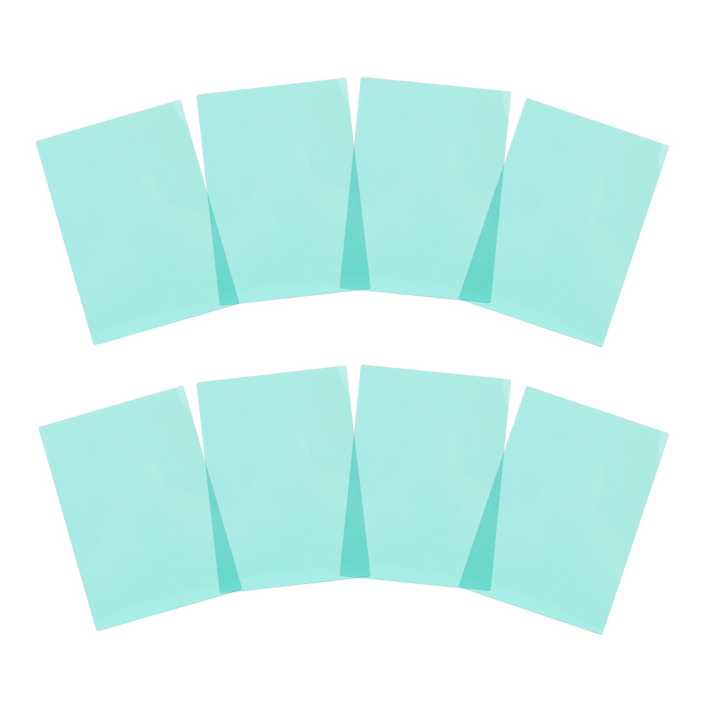 Pack of 24 A4 Plain Cyan Dyslexia Overlay Reading Sheets – PET Material, Rounded Corners