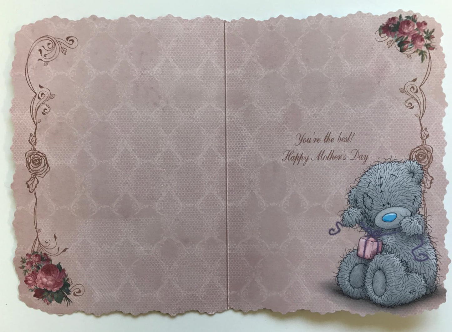 Love You Mum Sweet Bear With Umbrella Mother's Day Card