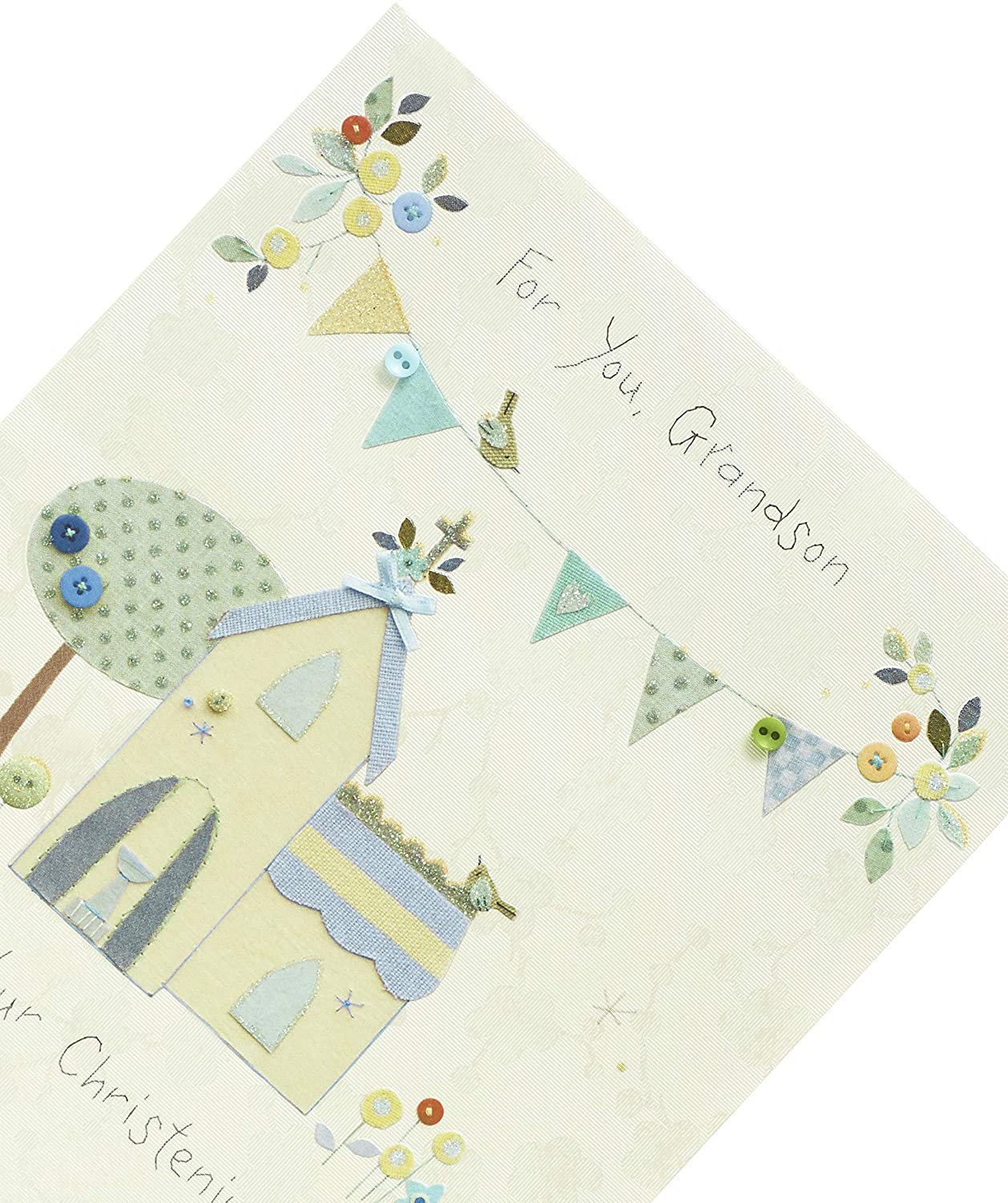 For Grandson On Your Christening Day Card
