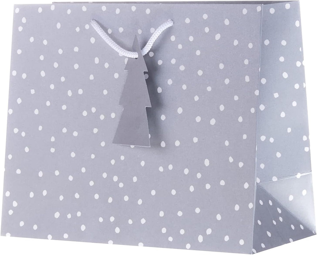 Festive Design 4 Pack Silver & Gold, Large, Medium, Small Christmas Gift Bags
