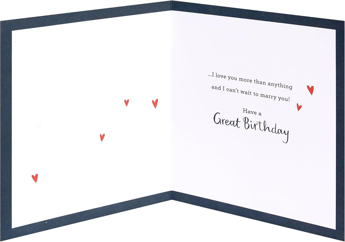 Dots Design for Fiancé Birthday Card